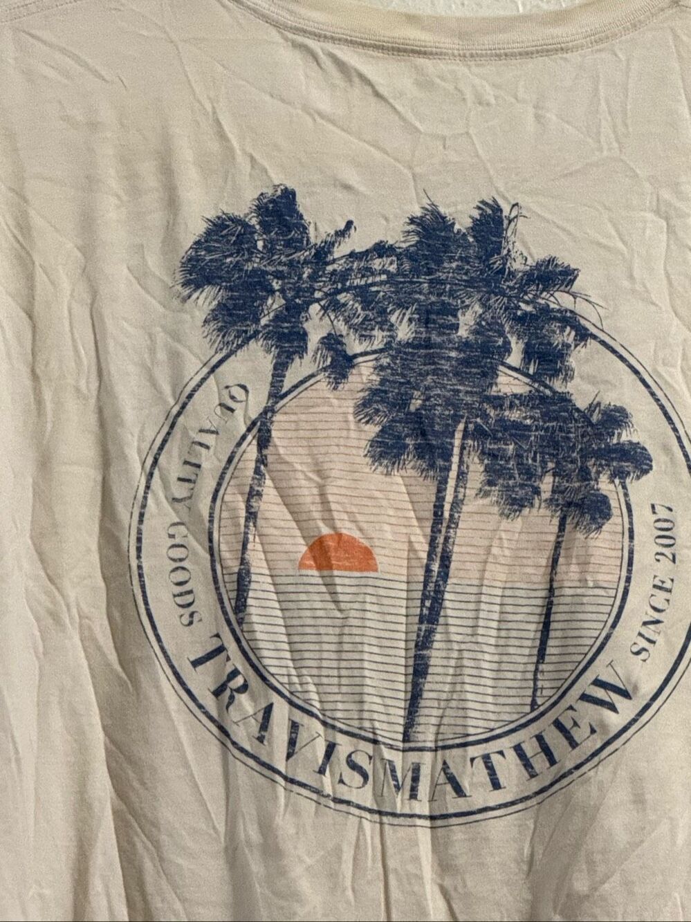 Travis Mathew Sea Salt Spray t shirt sz XXL 2x beach vacation